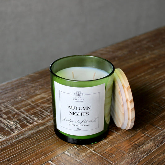 Autumn Nights 11oz Candle (Green Jar)