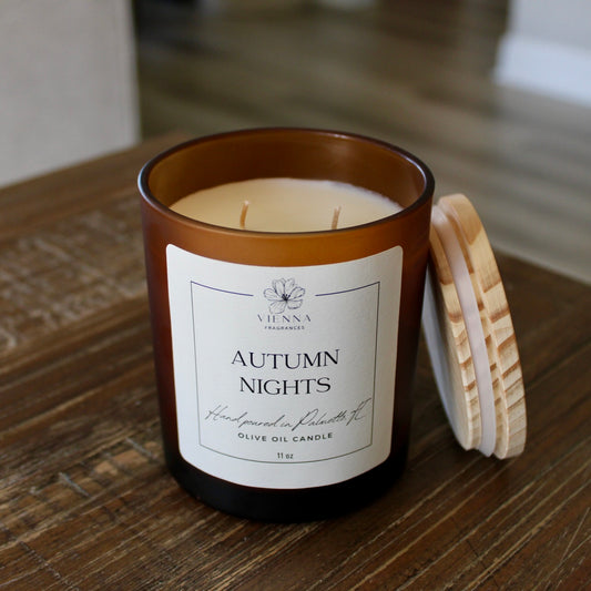 Autumn Nights 11oz Candle (Amber Jar)