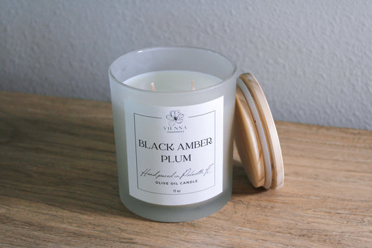 Black Amber Plum Candle